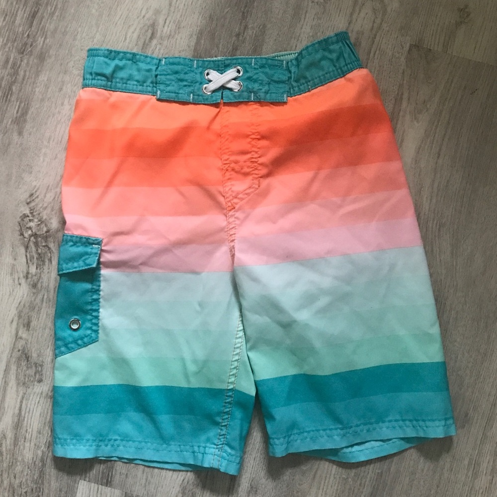 VGUC Cat & Jack lined swim trunks sz M (8/10)